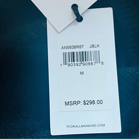 7 FOR ALL MANKIND Touch of Cashmere Black Tie Waist Pullover Size M - Picture 10 of 15